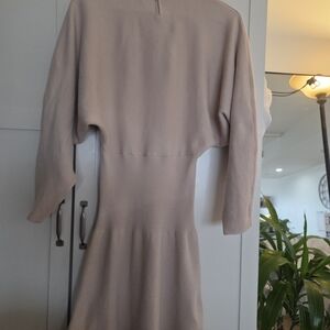 Zara Taupe Long Sleeve Dress
